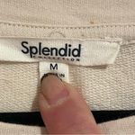 Splendid #179  LILIANA CREAM WHITE SAND SWEATER KNIT SLEEVES TOP SIZE MEDIUM Photo 6