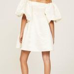 Peter Som x RTR White Satin Puff Sleeve Mini Dress Size 4 Photo 6