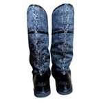 Coach Signature Nikole Womens Sz 7B Black shearling Roll Down Cuff Winter boots Photo 1