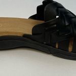Easy Spirit Black Semarsha Braided Leather Upper Slip on Sandals Slides Sz 8 Photo 3
