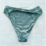 Victoria's Secret Victoria’s Secret Sage Green Velvet String Bikini Top High Cut Bottoms L/XL Photo 11