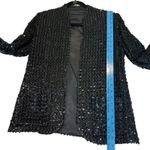 Sparkle & Shine Black Sequin Blazer Jacket Womens Evening Party Glam Size medium Photo 10