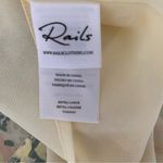 Rails  Roma Gardenia Floral Puff Sleeve Yellow Green Dress size XL V-neck Mini Photo 10