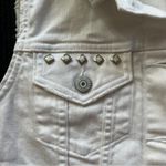 Levi's  White Denim Vest with Metal Accents NWT Photo 5