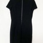 Per Se Collared Black Shift Dress Size 8 Photo 8