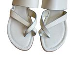 J. McLaughlin  - White Shay Leather Slide Sandals Sz 10 Photo 2