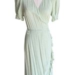 & Other Stories & Other Stories - Ruffled Maxi Elegant Green Wrap Dress Sz 8 Photo 2
