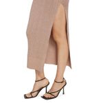 AKNVAS Sevrine Glitter Twisted Midi Dress Champagne Pink Size Small NWT Photo 2