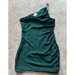 Lush Clothing Lush Womens Dress Blue One Shoulder Ruched Bodycon Sleeveless Stretch Size L‎ Photo 3