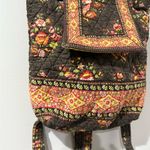 Vera Bradley Chocolate Drawstring‎ Backsack Backpack Purse RETIRED Bag Boho I Brown Photo 2