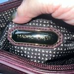 Madison West  Faux Wine Leather Woven Flap Crossbody Bag Photo 6