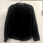 Jennifer & grace button down blouse shirt embroidered black size S cotton Photo 6