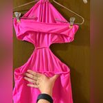 SKIMS NWT  Fits Everybody Halter Dress in Neon Pink Photo 9