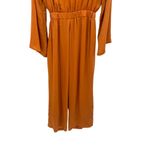 SNDYS Pluto Jumpsuit in Rust Orange Long Sleeve Tie Cut Out Size US 6 Photo 12