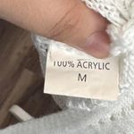 White Open Knit Crochet Sleeveless Cover Up Dress Size M Boho Cottage Core Size M Photo 6