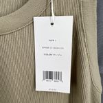 Vince Ribbed Stretch Knit Tank Top Beige Sleeveless Shirt Size S New Photo 3