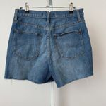 Madewell High Rise Denim Shorts Distressed Frayed Hem Blue Size 27 Photo 6