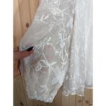 Lulus NWT  Angelic Bliss White Embroidered Puff Sleeve Mini Dress Bridal Party L Photo 4