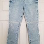 Paige  Verdugo Ankle Jeans Mid/Low Rise Distressed Light Vintage Wash Blue 25 Photo 3