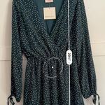 Showpo  Worlds Away Green White Polka Dot Ruffle Mini Dress NWT Size 2 Photo 5