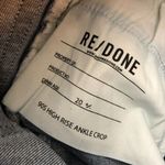 RE/DONE Womens Jeans 90s High Rise Ankle Crop Bright Faded Blue Button Fly 26 Photo 8