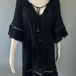 Seafolly  Black Swim Coverup or summer Dress, size small, NWOT Photo 0