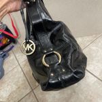 Michael Kors  Black Patent Leather Satchel Shoulder Bag Designer Purse EUC Photo 3