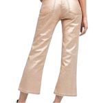 Anthropologie Pilcro Letterpress Rose Gold High Rise Crop Jeans Metallic 27 Photo 2