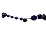 Cobalt Blue Beaded Choker Necklace Shepard Hook 12" Photo 2