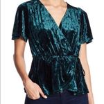 June and Hudson  velvet wrap top Photo 0