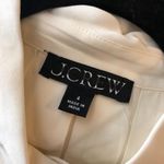 J.Crew  Drapey Pleated Shirt-Dress Long Sleeve A Line Ivory 4 Photo 3