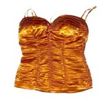 Arden B NWT Satin copper corset top Photo 0