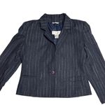 Plum Tree Canada Navy Pinstripe Blazer Blue Size undefined Photo 7