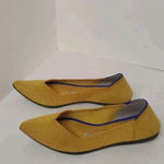 Rothy's  Shoe Size 5.5 Yellow Rubber Woven Pointed Toe closed heel Shoes Photo 6