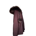 Gianni Bini  Burgundy‎ Fur-Trim Jacket Photo 4
