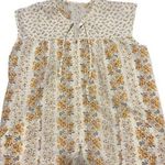 Vintage floral sleeveless full zip shirt measurements in pictures Size undefined Photo 0