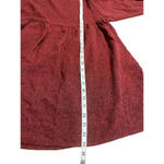 Prómesa Promesa Dress Size Large Red Baby Doll Loose Puff Sleeve Short Knee Length Lined Photo 6