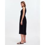 Madewell  Knit Tank‎ Midi Dress Black Minimalist Casual A Line Cotton Flowy S NWT Photo 10