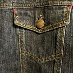 Chico's Dark Denim Jacket embroidered sequined beaded designs Photo 5