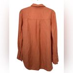 Maeve  Coral and Cream Blouse with Lace Panels Photo 1