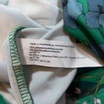 Eloquii  Tie Neck Green Blue Yellow Floral Flower Print Pattern Pullover Dress 16 Photo 1