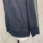 Johnny Was Calmè Metallic Stripe Zip-Up Hoodie in Black Size US XS Photo 5