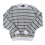 barney's new york 90s Vintage  Oversized Retro Grunge Striped Crewneck Sweater L Photo 1