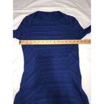 Lululemon Kanto Catch Me Long Sleeve Size 4 Stripe Sapphire Blue Black Top Shirt Photo 8