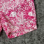 Lilly Pulitzer Callahan Short Sz 0 Pink And White Lion 5" Photo 1