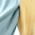 Giulietta Two Tone Strapless Palazzo Jumpsuit Made in Italy Blue Yellow EU 38 Blue Size undefined Photo 7