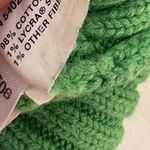 Gap Vintage 90s y2k  lime green cable knit preppy crewneck sweater size M Photo 5