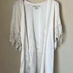 Stone Cold Fox  ivory silk crocheted lace sleeve robe Photo 7