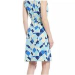 J. McLaughlin  Dolly Catalina Cloth Sleeveless Dress Belted Green/Blue Print XS Photo 1
