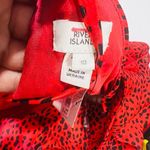 River Island red ruffled animal print cold shoulder midi dress 10 Photo 2